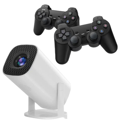 Gamebox Plus™ – Proyector HD cine en casa y 3000 Juegos Retro + 2 Mandos